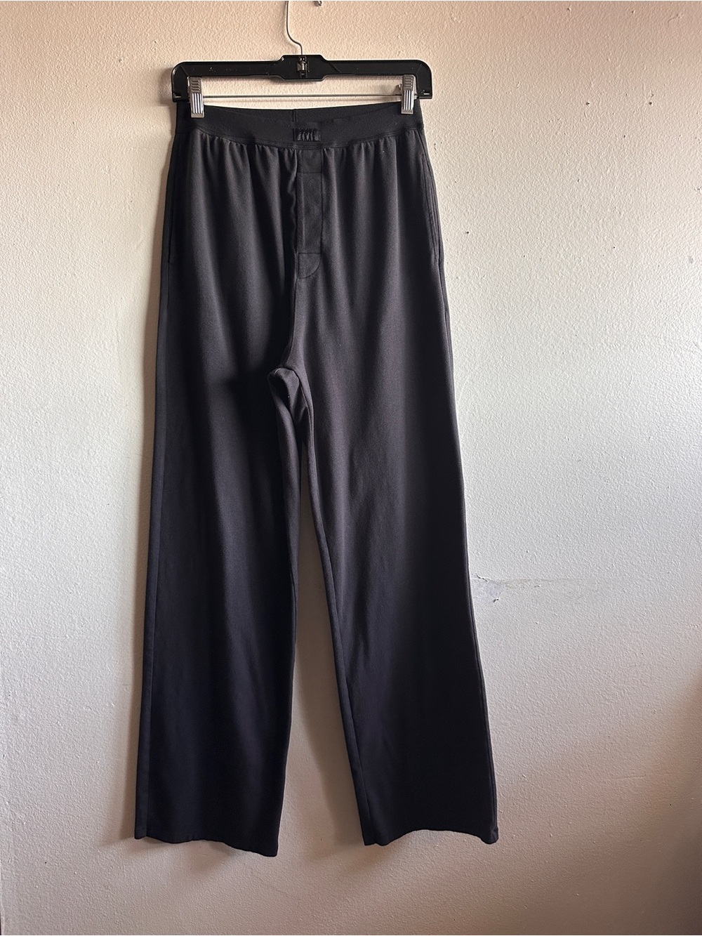 Skims Boyfriend Loose Pants Straight Leg Elastic Waistband Women’s S Lounge